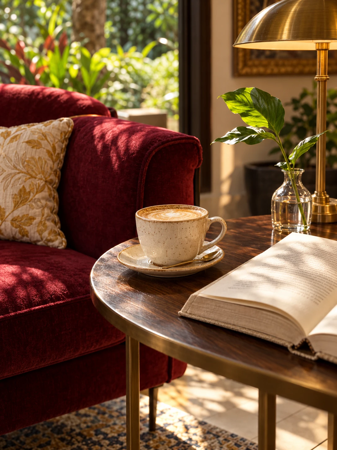 A quiet coffee and book